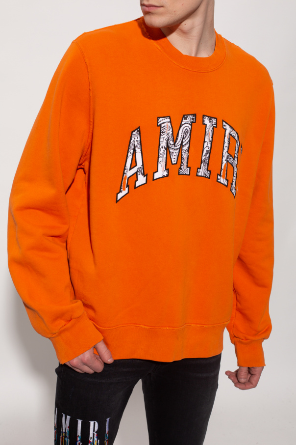 HUF Get Up T-shirt in black - Orange Sweatshirt with logo